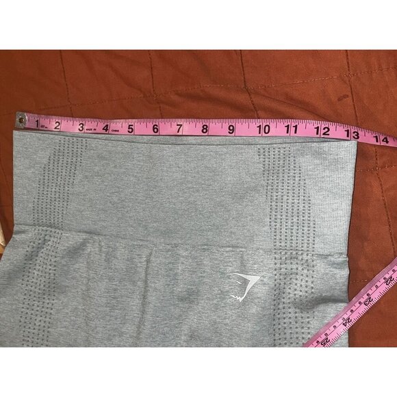 Gymshark Gray Seamless High-Waisted Activewear Compression Women's Pants Legging - Picture 4 of 6